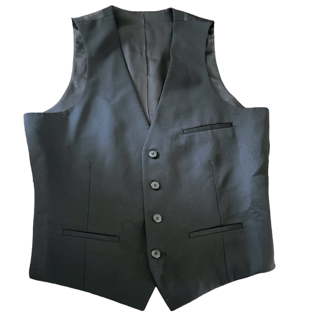 Bar III Slim Fit Men’s vest color black size 38